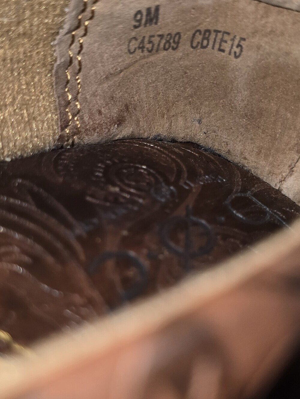 Women’s b.o.c. Born Women's Paisley Embossed Brown Leather Slip-On Clog - Picture 7 of 9